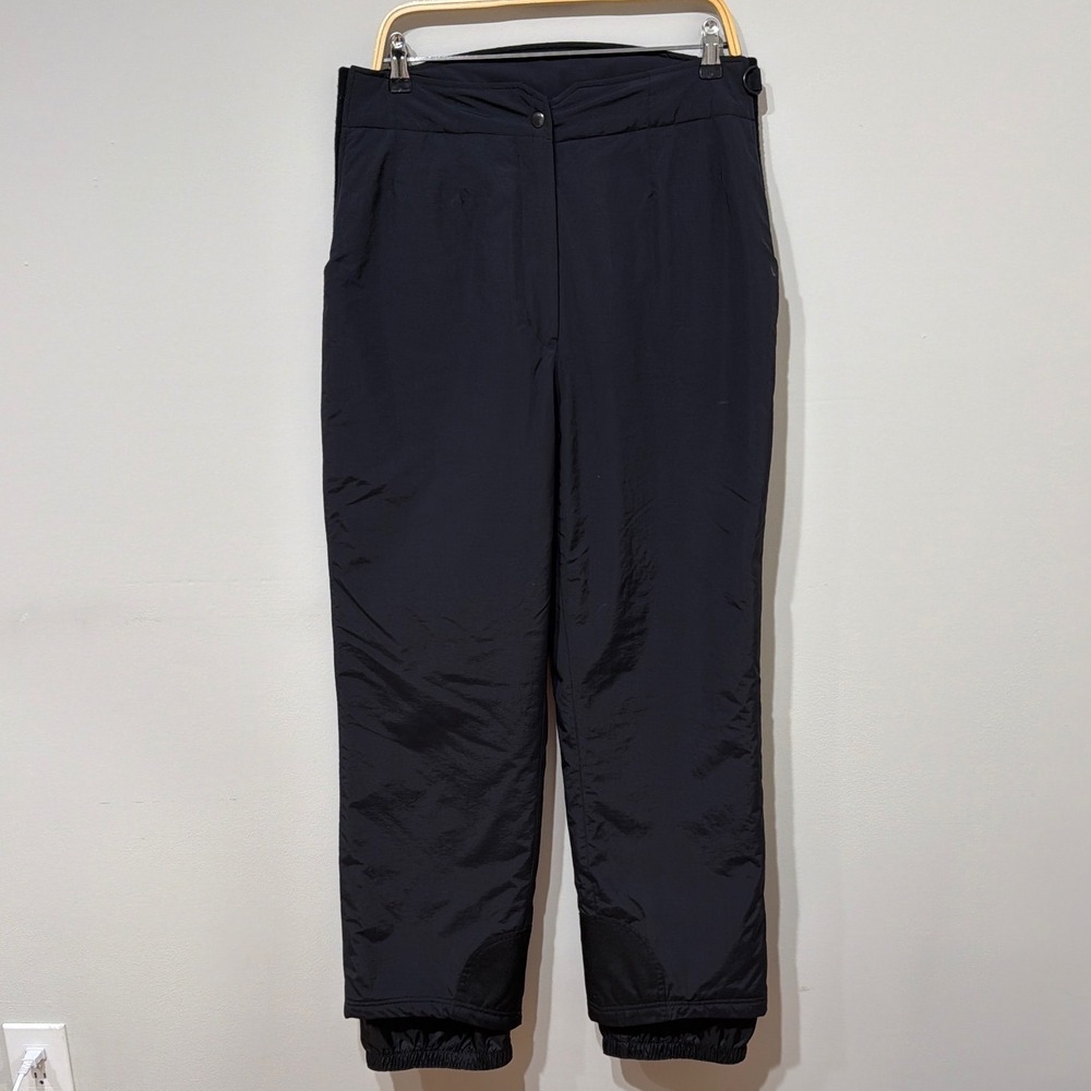 Obermeyer Women Sz14 Black Insulated Ski Pants High‎ Waist Snow Trousers